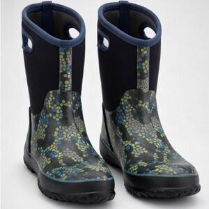 Bogs Classic Axel Youth Waterproof Boots Size 4 Blue